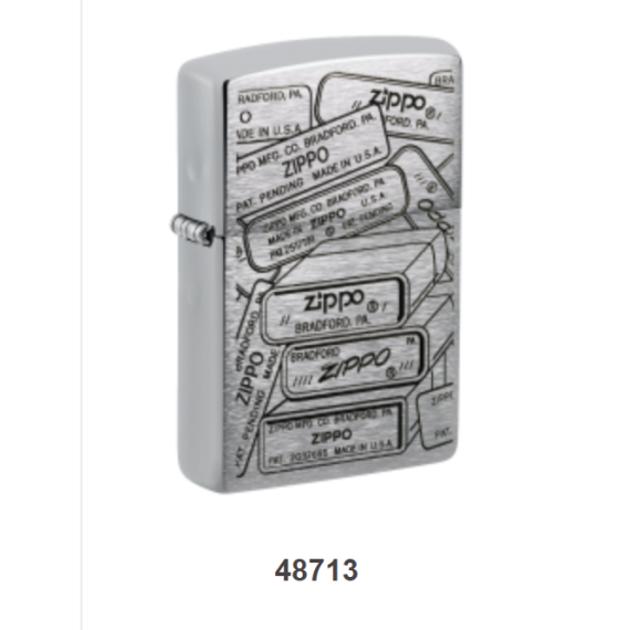 Zippo 48713 底部印章圖案 防風打火機 |2023年創辦人紀念款