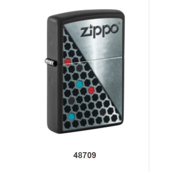 Zippo 48709 六邊形圖案 防風打火機 |2023年創辦人紀念款