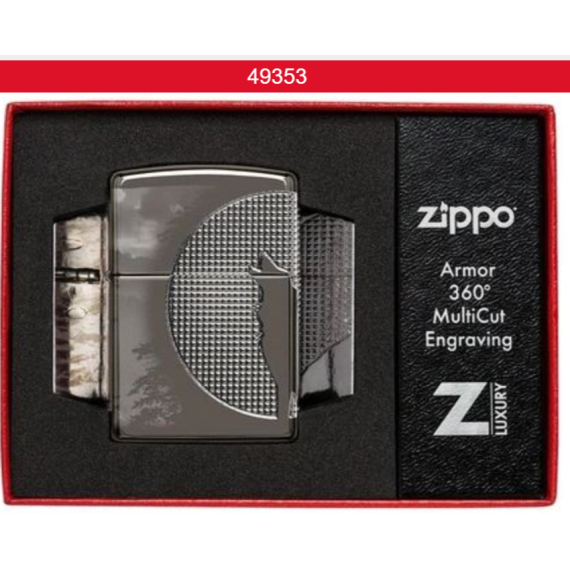 ZIPPO 49353黑冰狼嚎