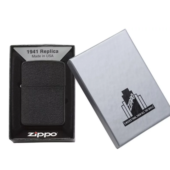 Zippo 28582  1941復刻版-黑裂漆