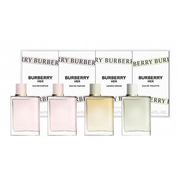   A1 BURBERRY 英國 女士香水套裝 (濃香水 5ml x 3 + 淡香水 5ml x 1) BURBERRY